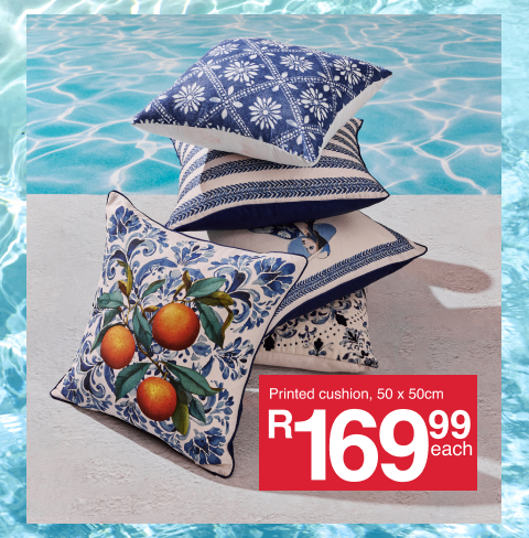 shop sunmer printed scatter cushions from Mr Price Home