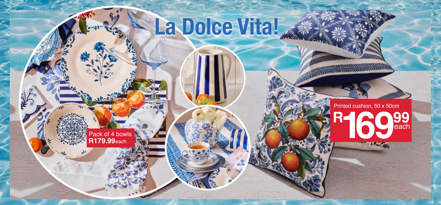 shop SHOP MEDITERRANEAN MOOD collection from Mr Price Home online