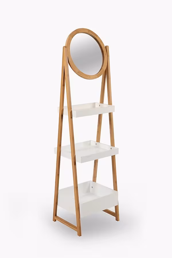 bamboo 3 tier shelf with mirror - Buy quality furniture online in South Africa
