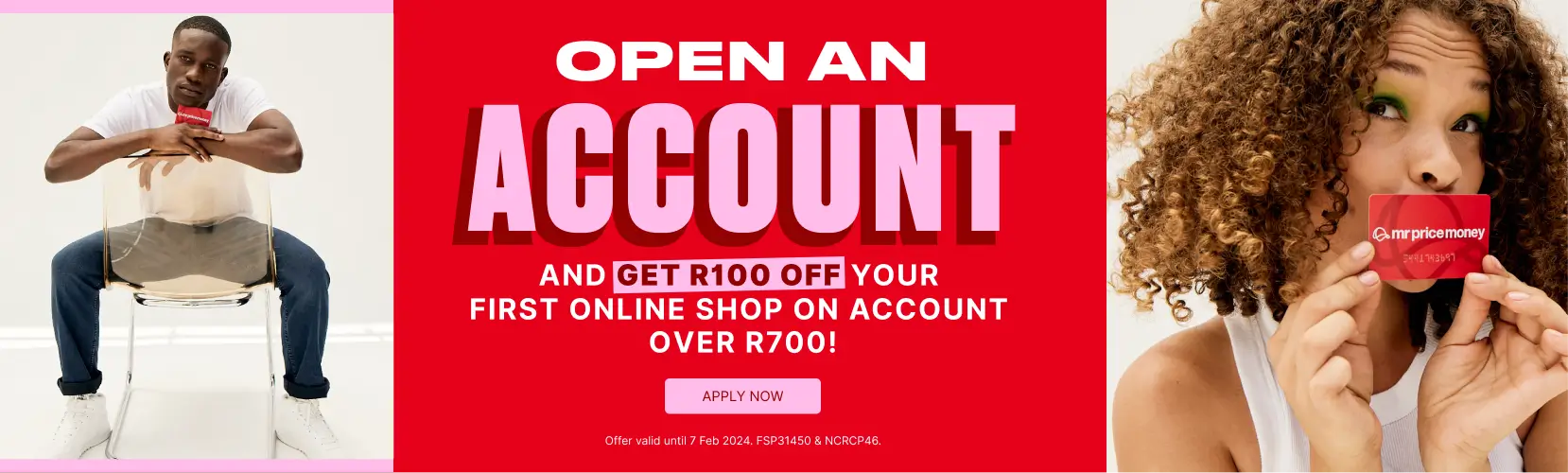 Apply for a Mr Price Money Account