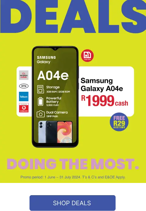 Mr Price Samsung Cellphone Deals