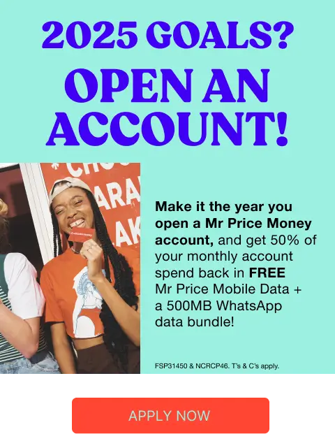 Apply for a Mr Price Money Account