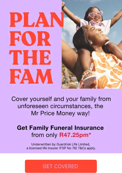 Mr Price Insurance Family Funeral Plan