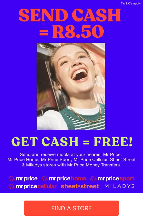 Mr Price Money - Money Transfers - Send Money