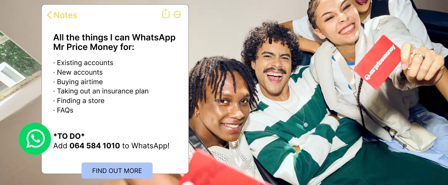 Mr Price Money Whatsapp Number