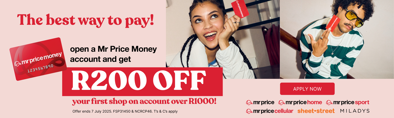Apply for a Mr Price Money Account