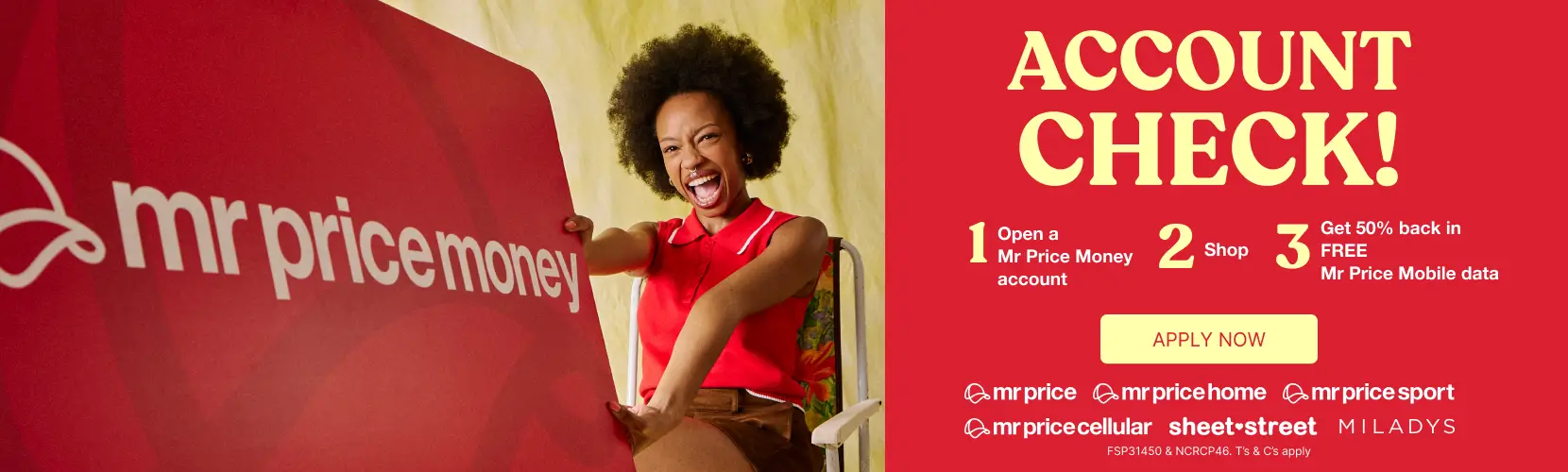 Apply for a Mr Price Money Account