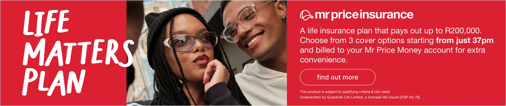 Mr Price Insurance Life Matters Plan