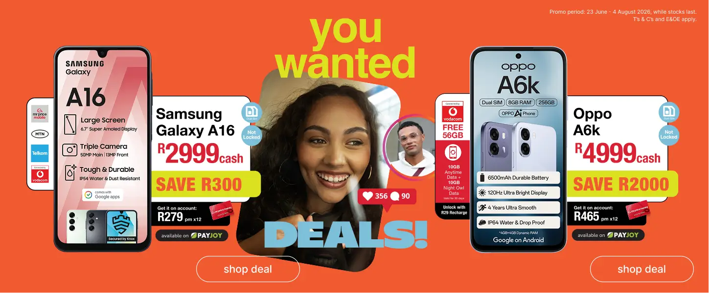 Mr Price Cellular Deals