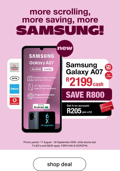 Mr Price Cellular Deals