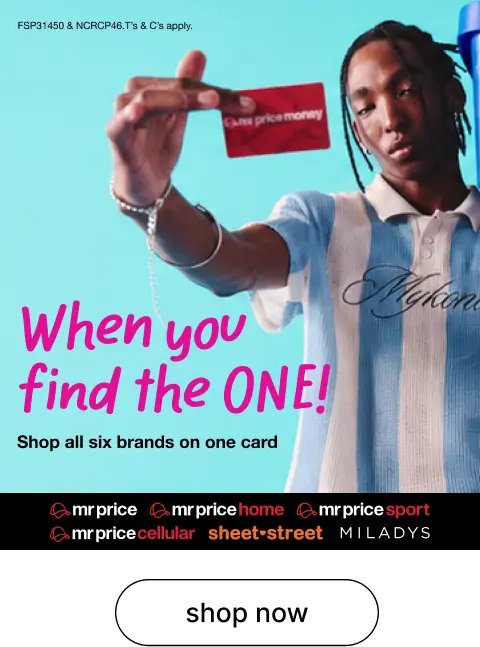 Shop all six brands on one card
